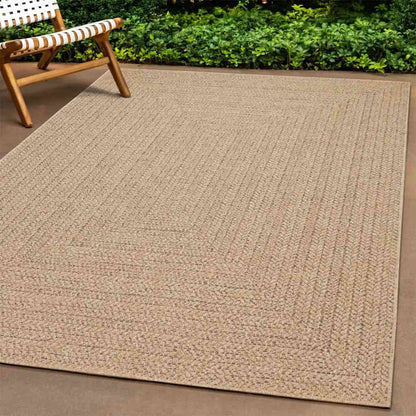 Vidaxl Alfombra Zizur Apariencia Yute Interior Exterior Beige 80x250cm_1