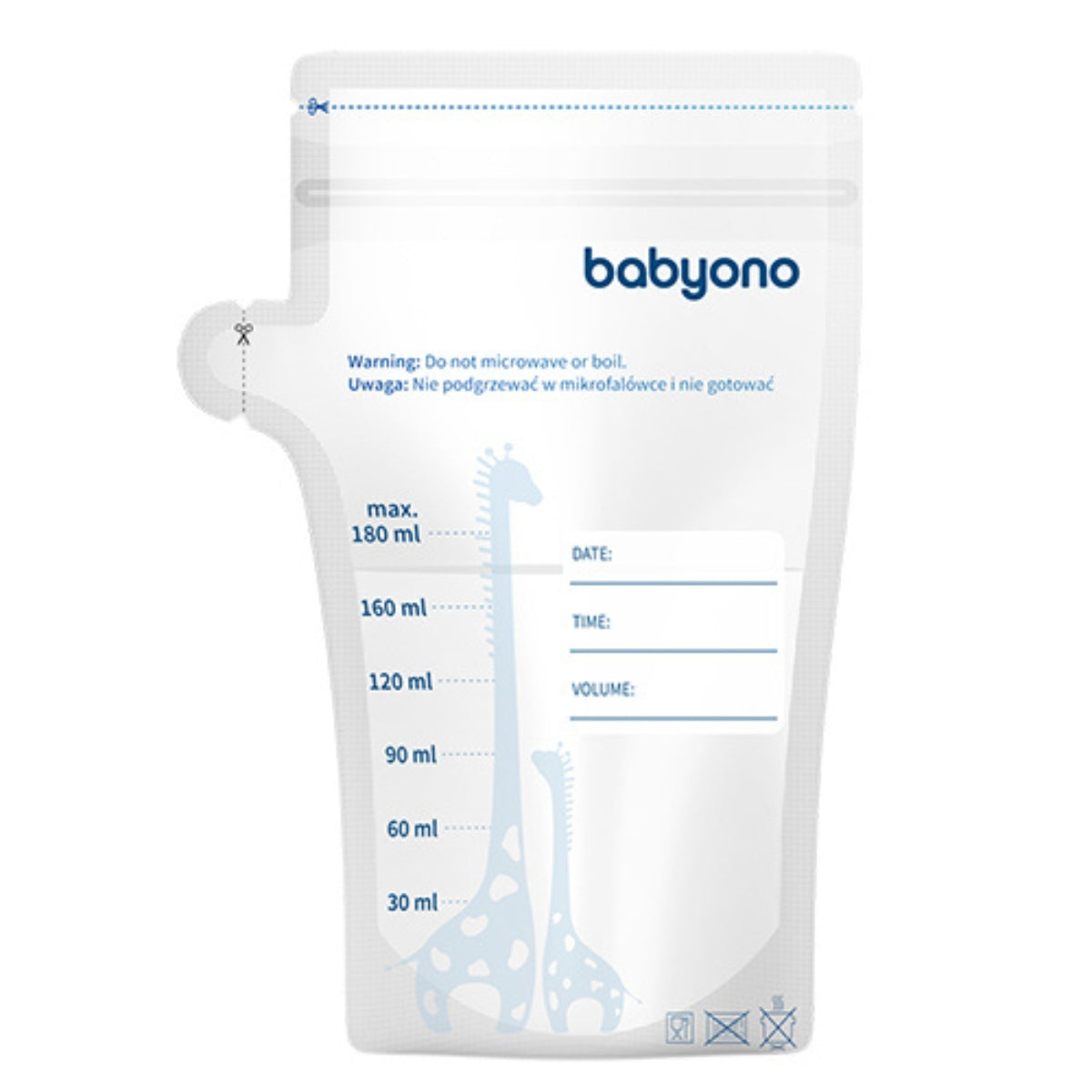 Bolsitas Para La Leche Materna O Alimentos 180ml 30 Unid._0