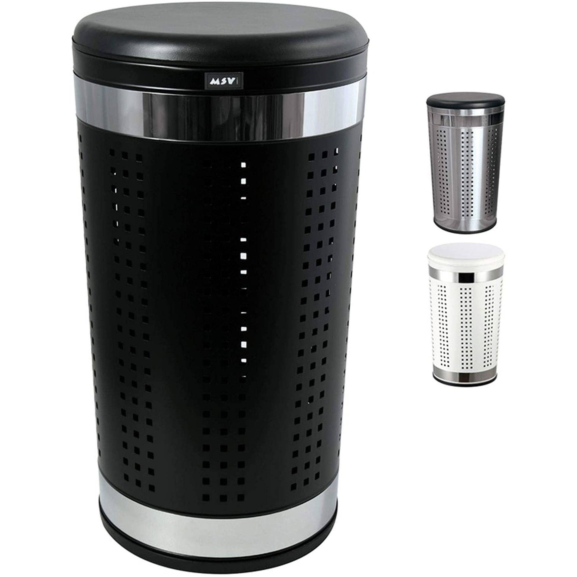 Papelera Con Tapa, 46 L, Negra_0
