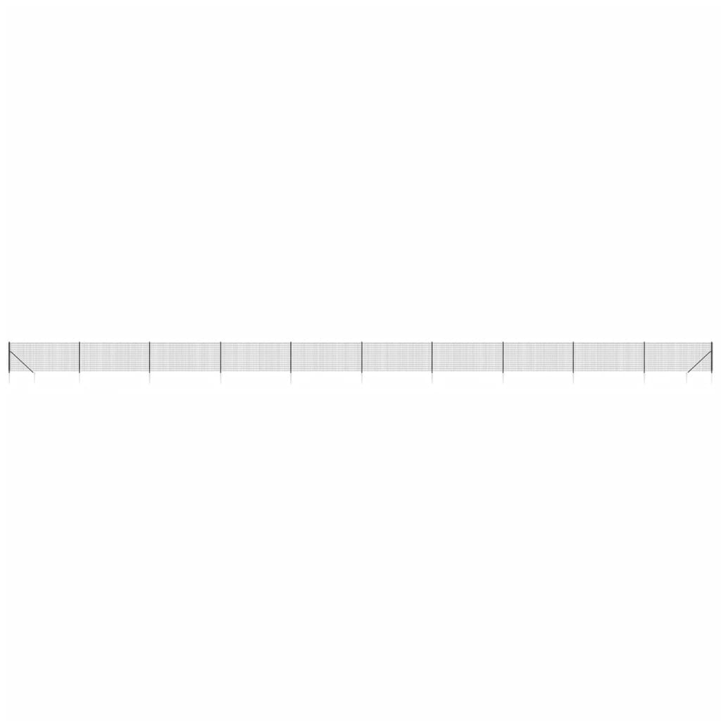 Cerca De Alambre Con Pinchos De Anclaje Gris Antracita 1,1x25 M / Vetonek_1