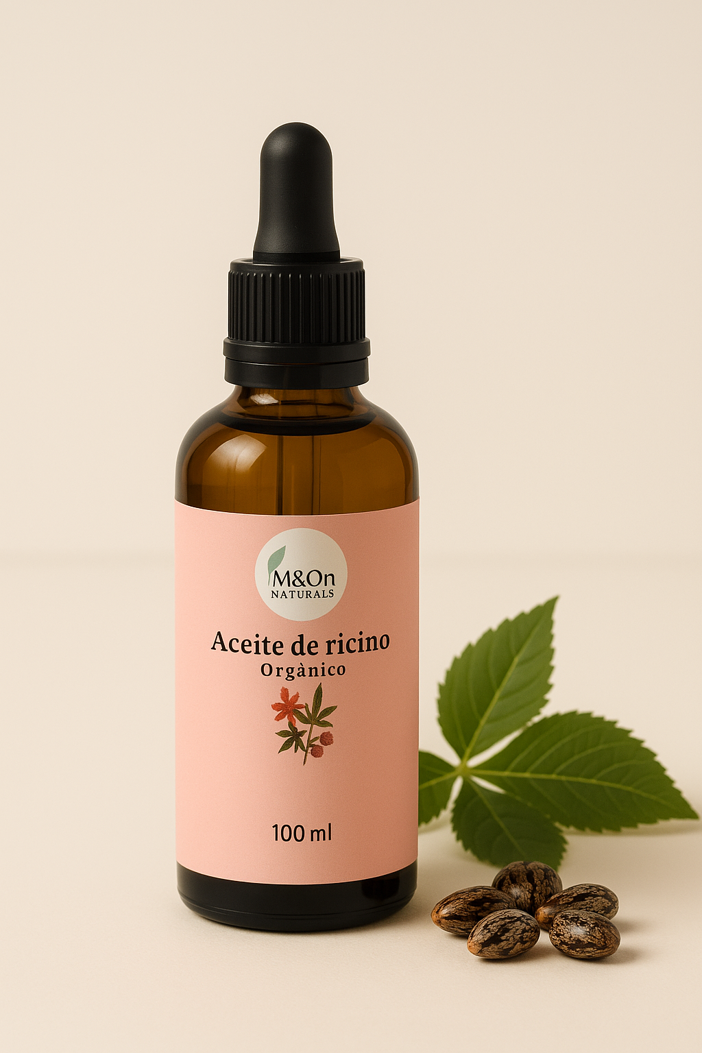 Aceite De Ricino Orgánico 100 Ml | Nutrición Para Cabello, Pestañas Y Cejas | M&on Naturals_1