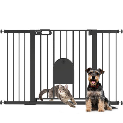 Pawhut Barrera De Seguridad Para Perros Extensible 75-131 Cm_0