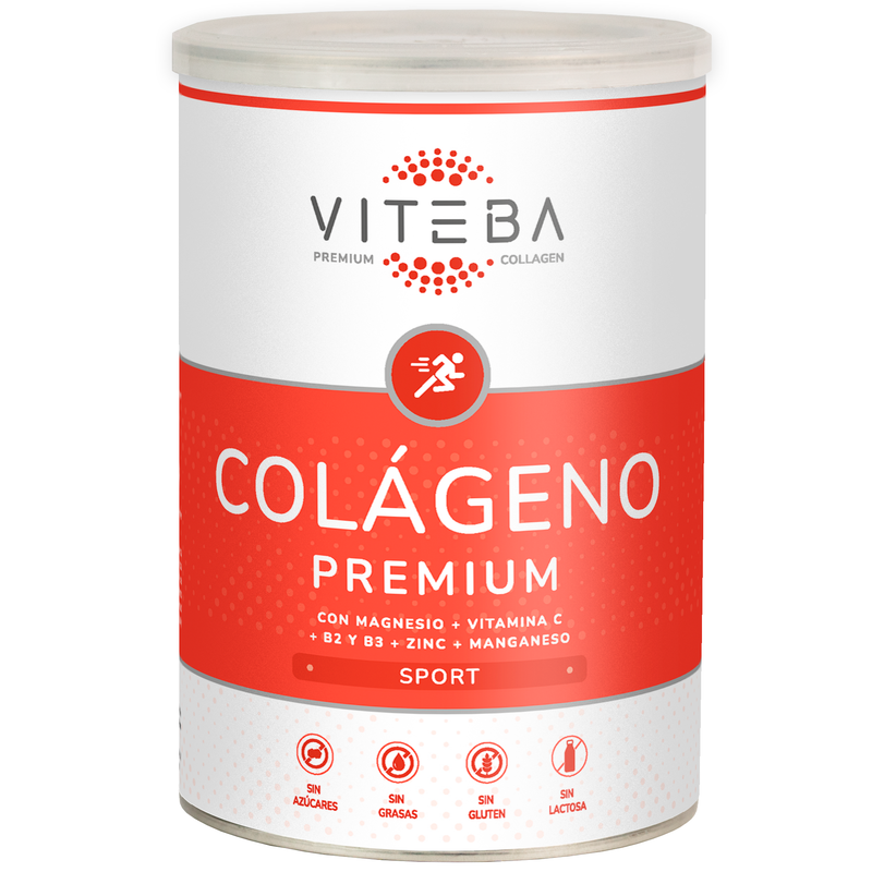 Viteba Colágeno Hidrolizado Sport en polvo 330 g + Vitaminas C + B2 + B3 + Magnesio + Manganeso │ SIN sabor NI olor_0