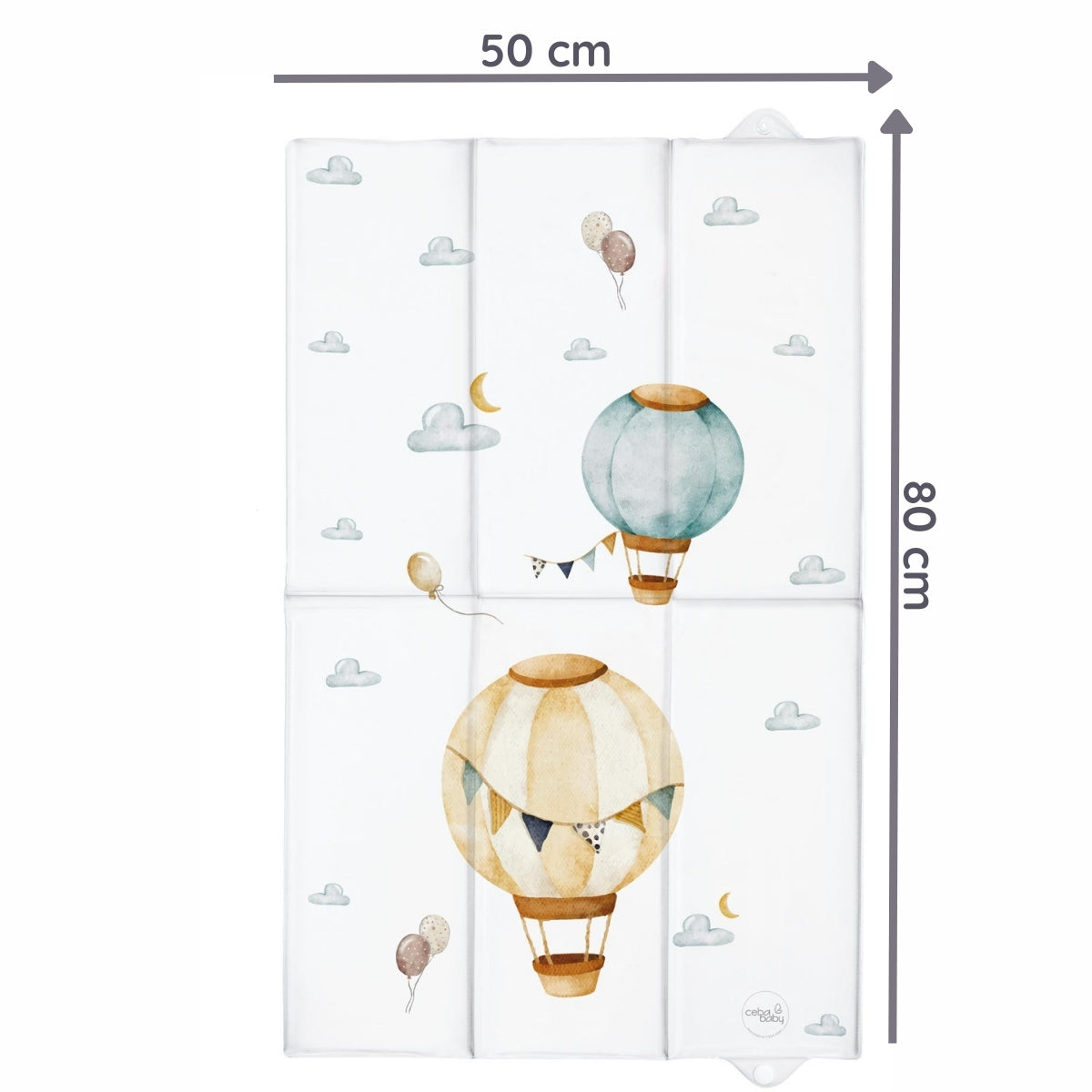 Cambiador Plegable Xl Basic Balloons_3