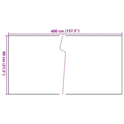 Toldo Para Balcón Ratán Sintético Blanco 400x80 Cm / Vetonek_1