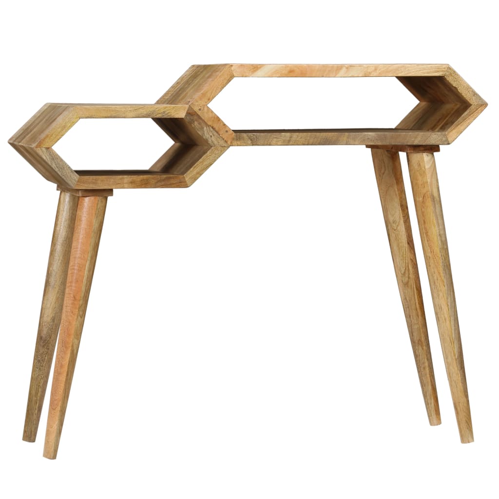 Mesa Consola De Madera Maciza De Mango 90x35x76 Cm_2