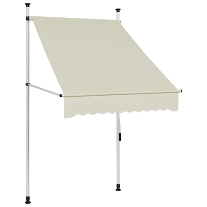 Toldo Retráctil De Operación Manual Color Crema 100 Cm_1