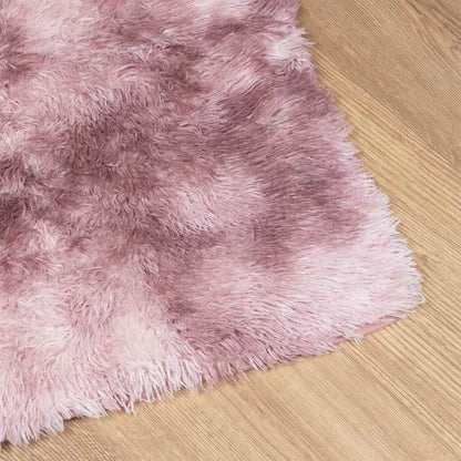 Vidaxl Alfombra De Pelo Largo Navarra Rosa Polvoriento 240x240 Cm_3