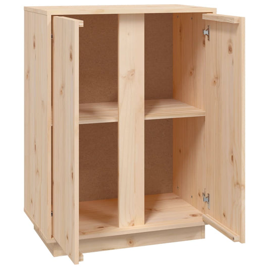 Aparador De Madera Maciza De Pino 60x35x80 Cm / Vetonek_0