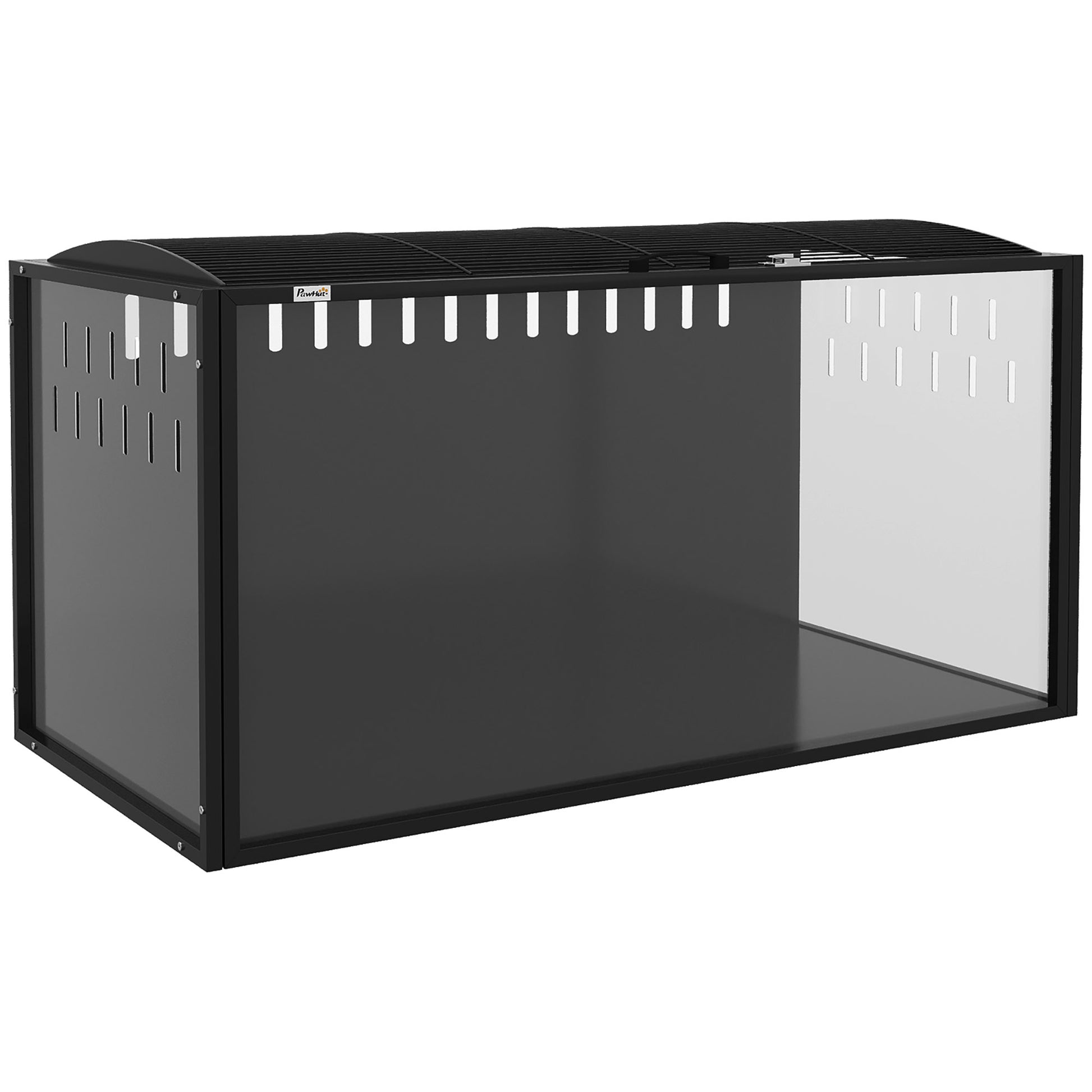 Pawhut Jaula Para Hámster Grande 105x51x53 Cm Con Tapa Ventilada Abatible Negro_3