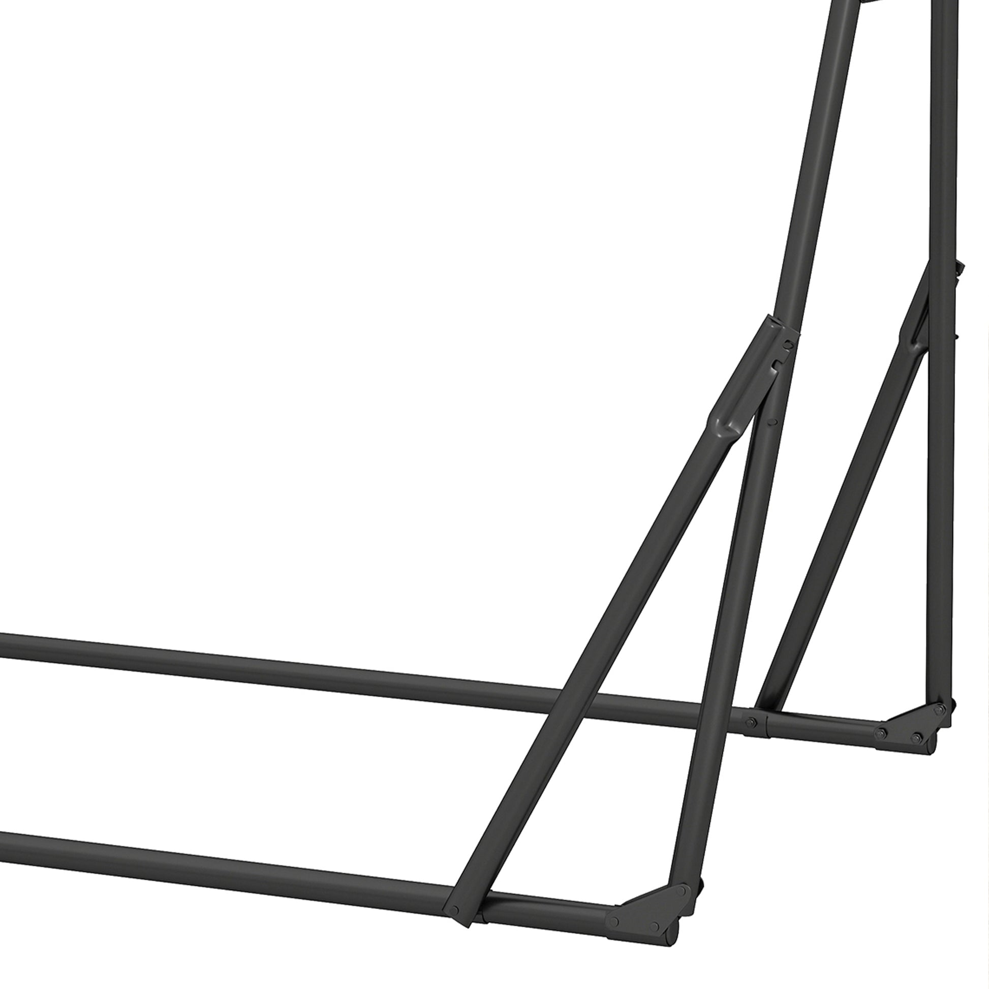 Outsunny Soporte Para Hamaca Plegable Largo 290 Cm Longitud Ajustable Negro_4