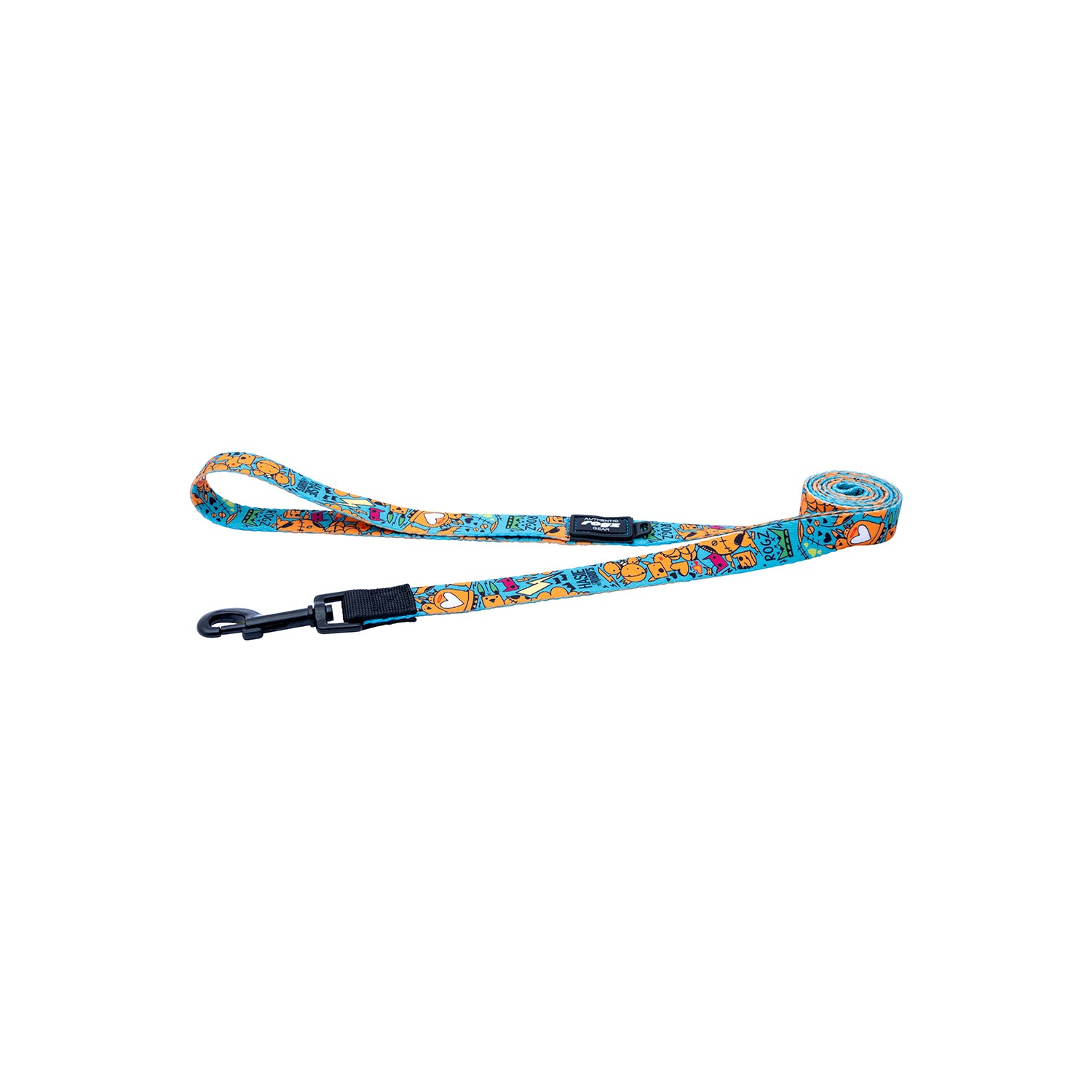 Correa Para Perro, Modelo Fusion De Rogz, Estampado Graffiti Azules. Talla Xl (39-64kg)_2