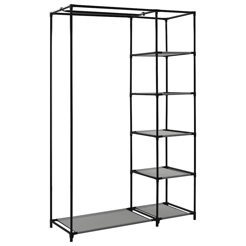 Armario Plegable De Tela Gris 110x45x175 Cm_5