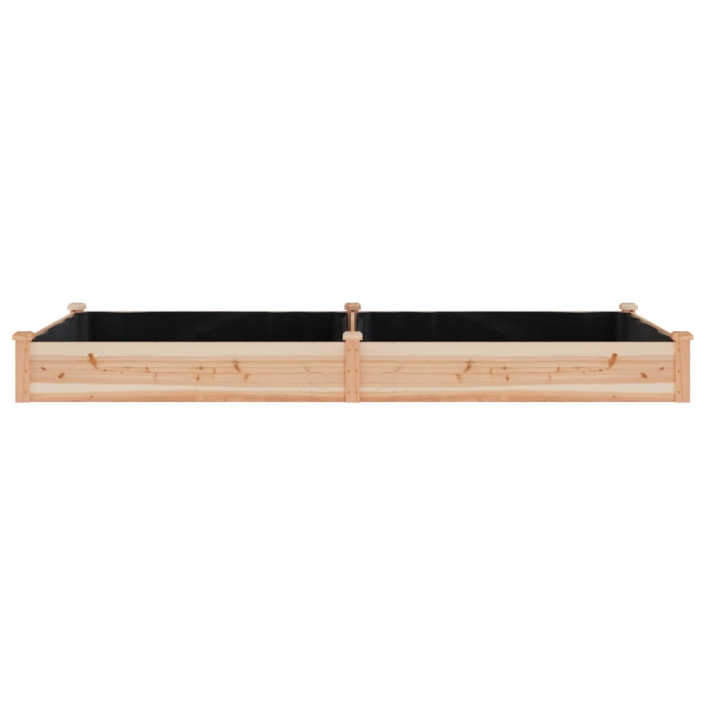 Jardinera Arriate Con Forro Madera Maciza Abeto 240x120x25 Cm_3
