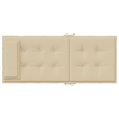 Vidaxl Cojines De Silla Con Respaldo Alto 6 Uds Tela Oxford Beige_5
