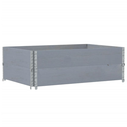 Jardinera De Madera Maciza De Pino Gris 120x80 Cm_4