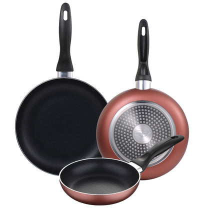 San Ignacio Set Batería De Cocina De 5 Piezas Acero Inoxidable + 3 Sartenes Ø16/20/24 Cm Aluminio Prensado, Aptas Para Inducción_4