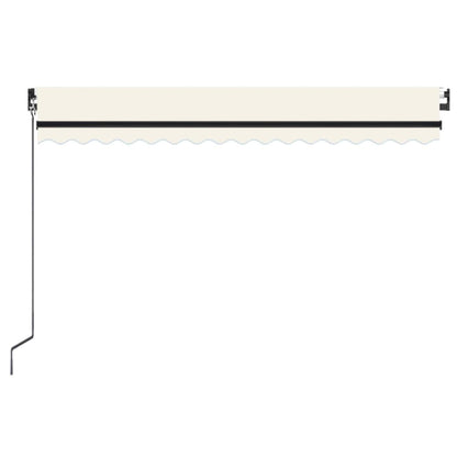 Toldo Manual Retráctil Con Led Color Crema 400x350 Cm_3