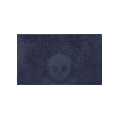 Alfombra De Baño Calavera 50x80cm 100% Algodón 750gsm Azul Marino Scalpers Home