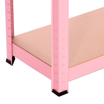 Pack 2 Estanterías Metálicas Con 4 Baldas Ajustables 148x60x30cm 240kg_3