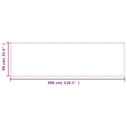 Vidaxl Pantalla De Balcón 100% Poliéster Oxford Gris Claro 90x300 Cm_2