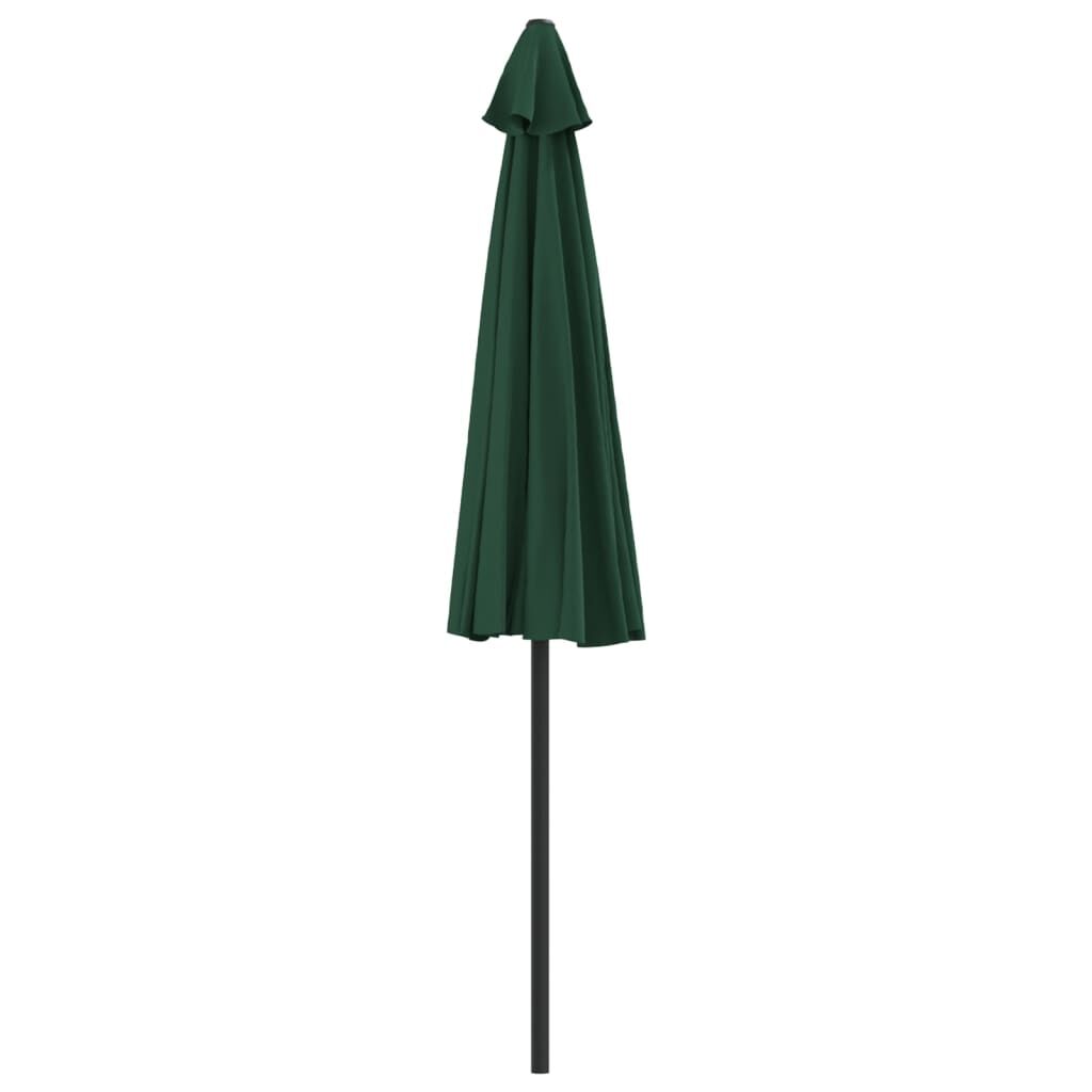 Vidaxl Sombrilla De Balcón Semicircular Palo Aluminio Verde 270x144cm_3