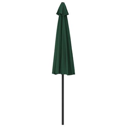 Vidaxl Sombrilla De Balcón Semicircular Palo Aluminio Verde 270x144cm_3