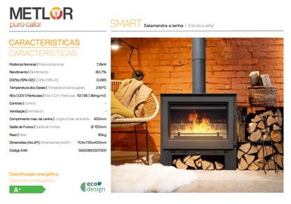 Estufa De Leña Metlor Modelo Smart_2