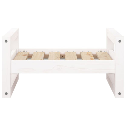 Vidaxl Cama Para Perros Madera Maciza De Pino Blanco 55,5x45,5x28 Cm_4