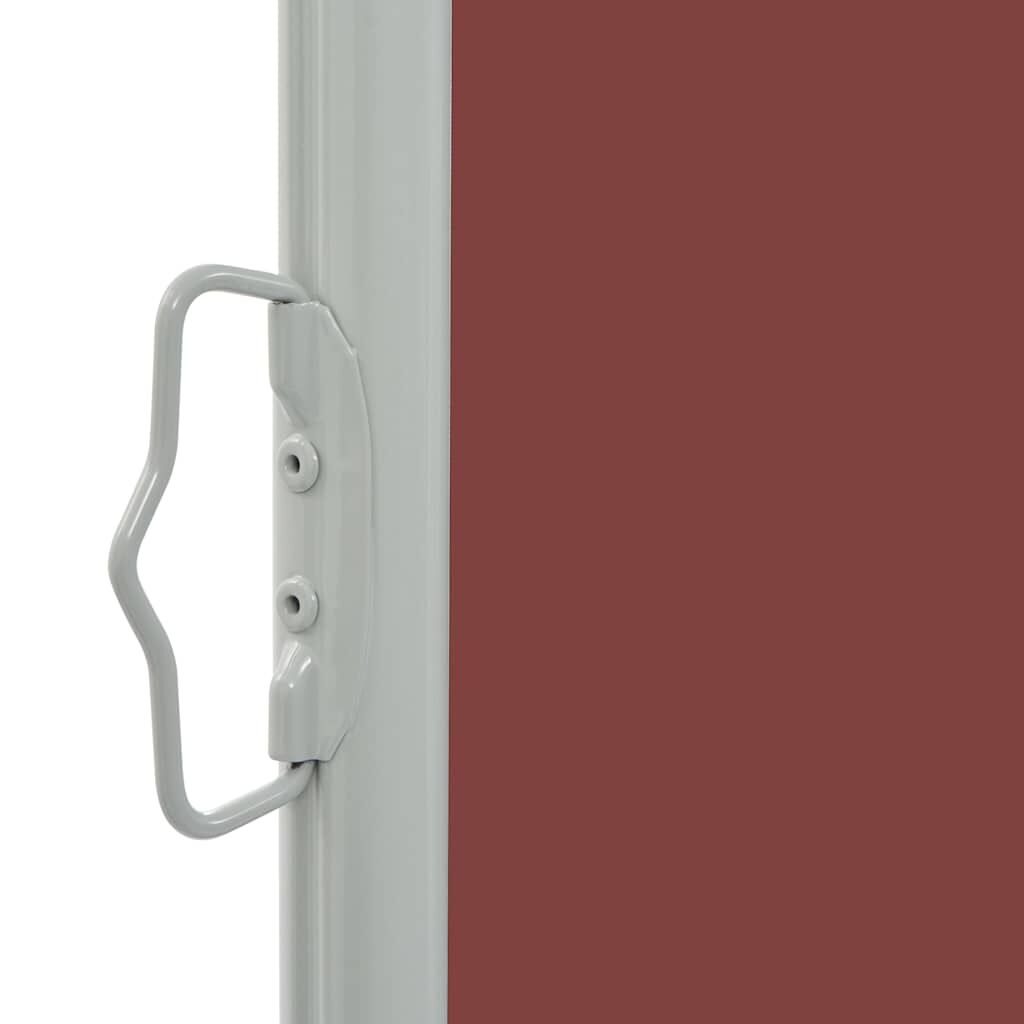 Vidaxl Toldo Lateral Retráctil De Jardín Marrón 80x300 Cm_4