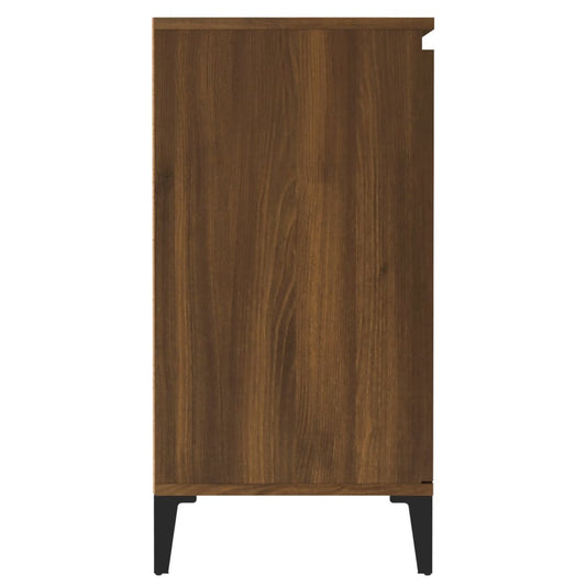 Aparador De Madera Contrachapada Roble Marrón 60x35x70 Cm / Vetonek_0