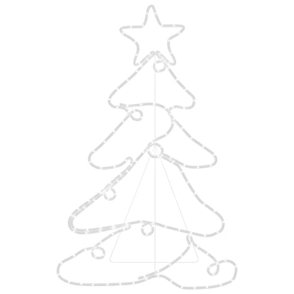 Vidaxl Figura De Árbol De Navidad Con 144 Led 88x56 Cm_4