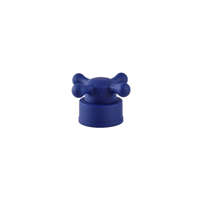 Botella De Agua 500ml Borosilicato Funda Azul Y Tapa De Grifo Rainbow Be_4