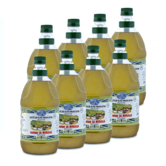 Cortijo La Muralla | Aceite De Oliva Virgen Extra |  Variedad Arbequina |  Botella 2 L (caja de 8)_0