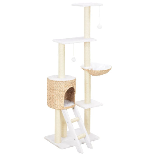 Vidaxl Rascador Para Gatos De Hierba Marina Con Poste De Sisal_0