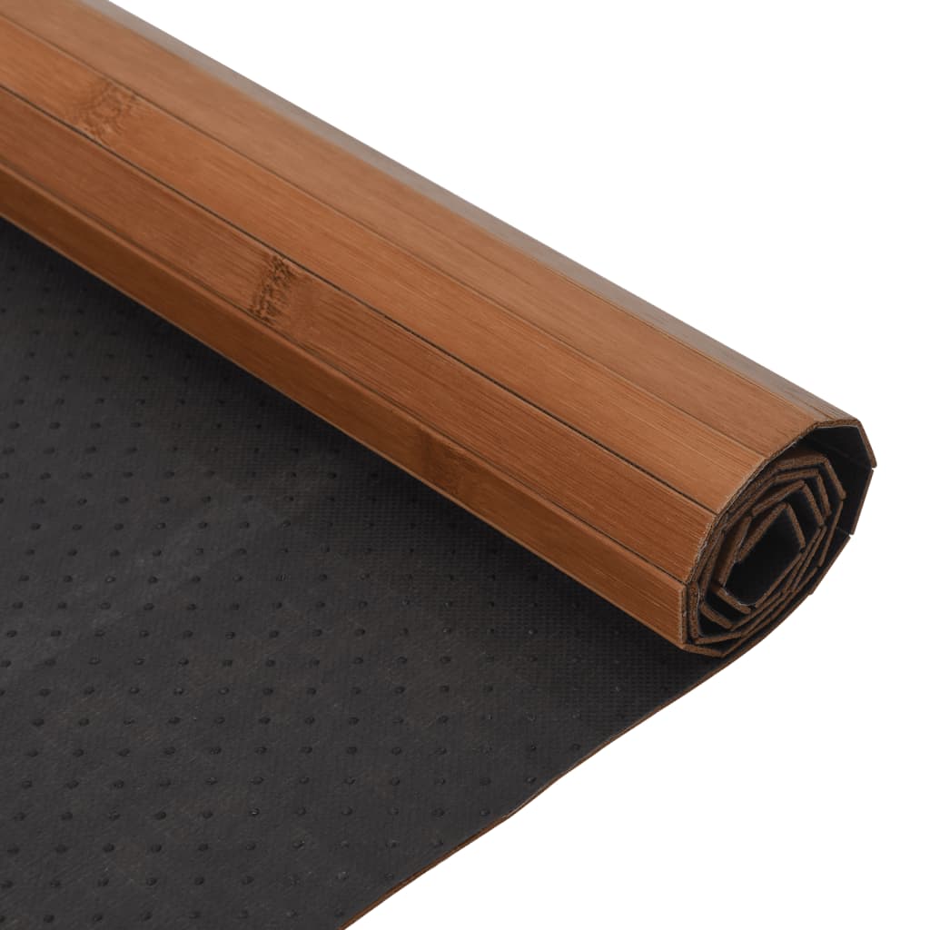 Alfombra Rectangular Bambú Marrón 100x500 Cm / Vetonek_2