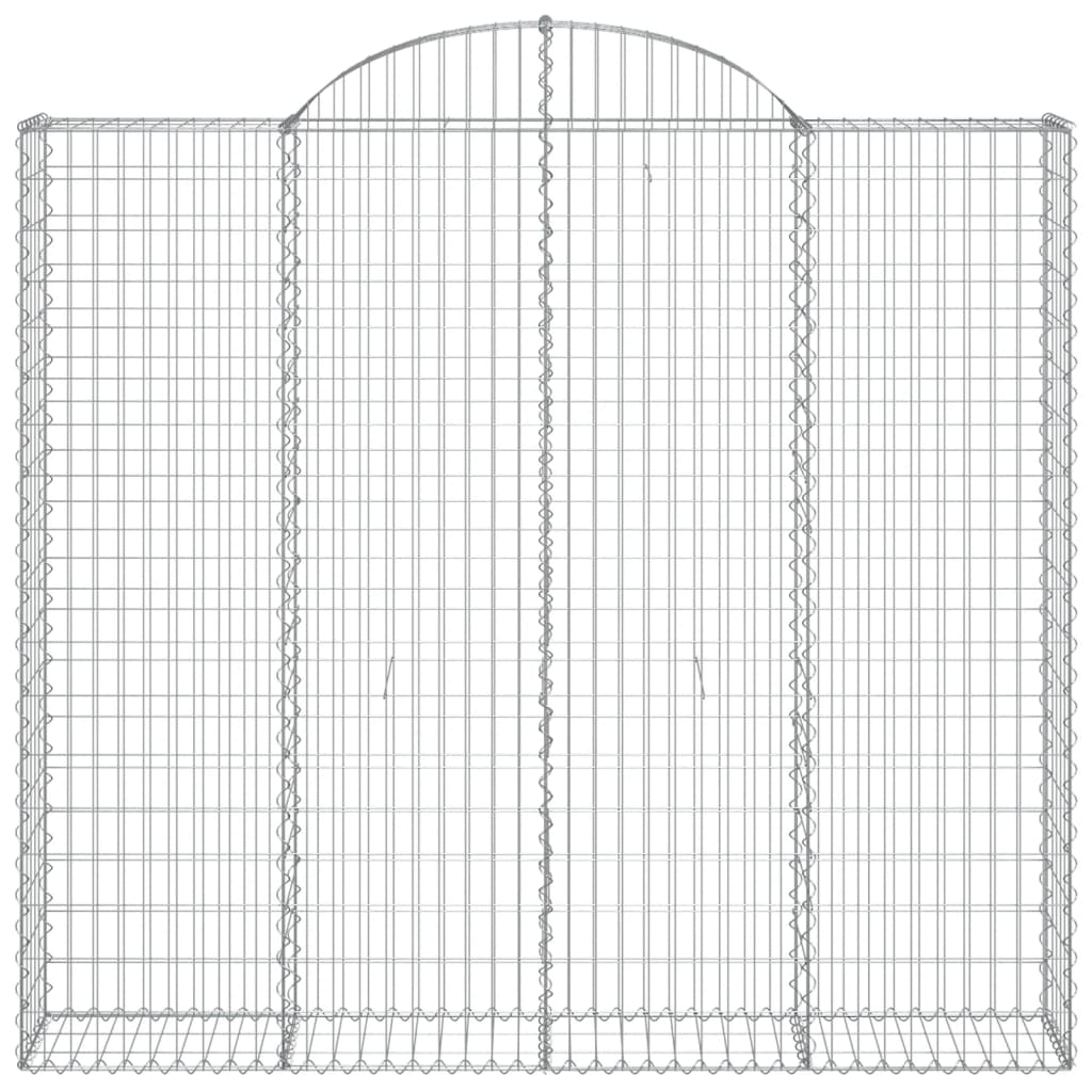 Cestas De Gaviones 6 Uds Forma De Arco Hierro 200x50x180/200 Cm_3