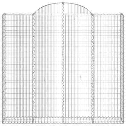 Cestas De Gaviones 6 Uds Forma De Arco Hierro 200x50x180/200 Cm_3