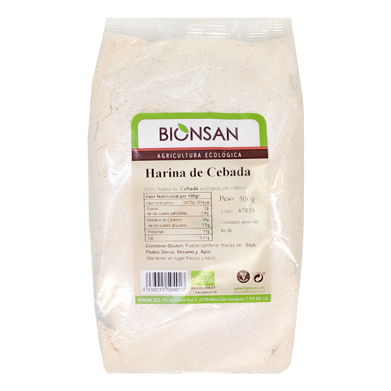Harina De Cebada Eco Bionsan De Proximidad 500gr_0