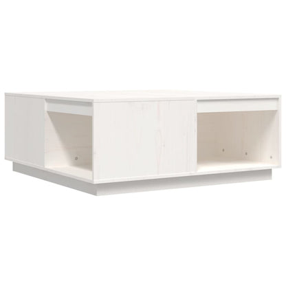 Mesa De Centro Madera Maciza De Pino Blanco 100x101x40,5 Cm_0