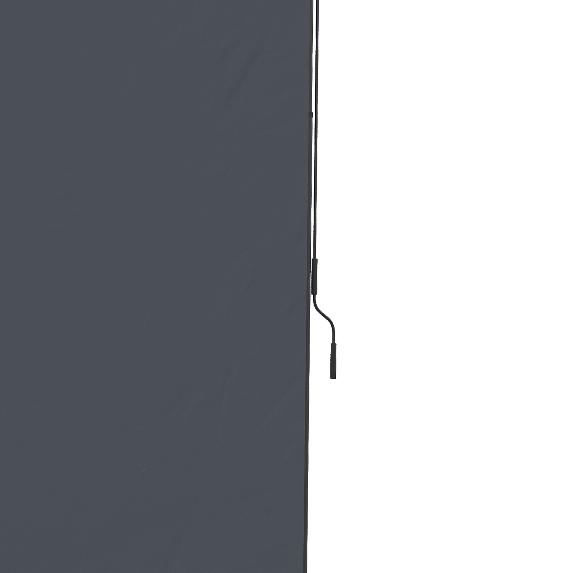Outsunny Toldo Vertical Exterior 200x305 Cm Pantalla Privacidad Enrollable Gris_4