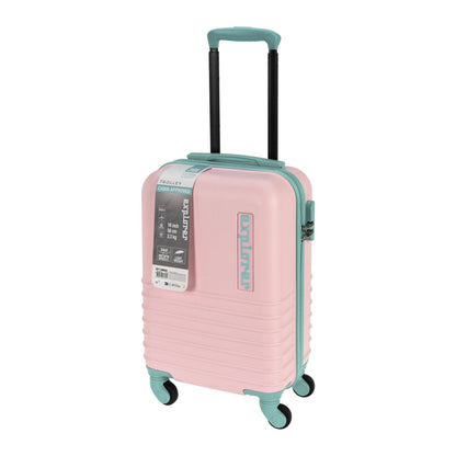 Well Home Maleta En Abs 4 Ruedas Color Rosa Y Menta 34x22x52,5cm