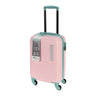 Well Home Maleta En Abs 4 Ruedas Color Rosa Y Menta 34x22x52,5cm