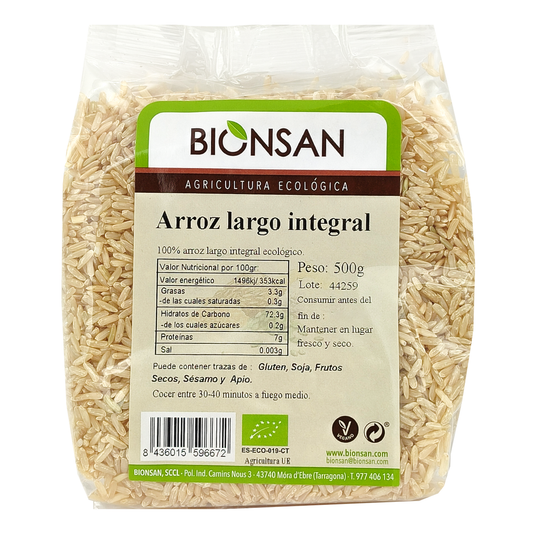 Arroz Largo Integral Eco Bionsan 500gr_0
