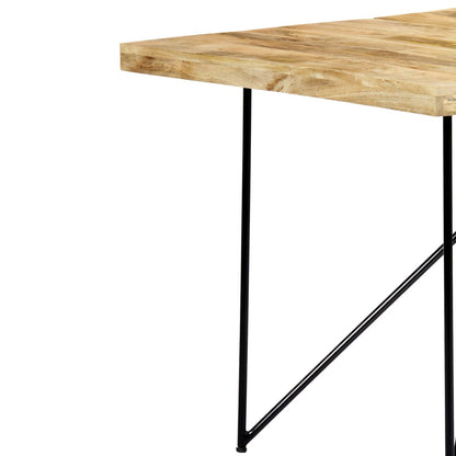 Mesa De Comedor De Madera Maciza De Mango 180x90x76 Cm_3