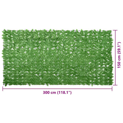 Vidaxl Toldo Para Balcón Con Hojas Verde 300x150 Cm_2