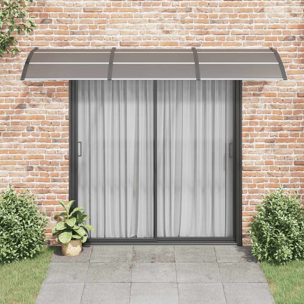 Marquesina De Puerta Policarbonato Negro 300x100 Cm_2