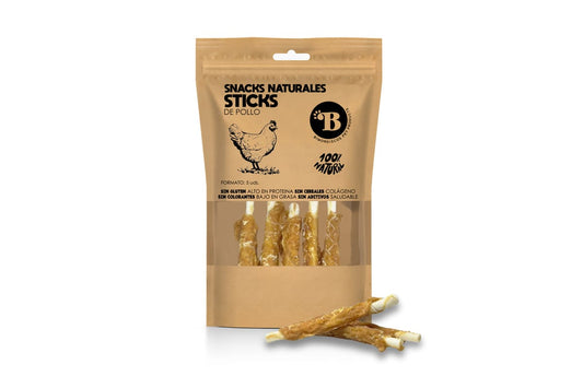 Bimordiscos Palitos De Piel De Ternera Enrollados Con Pollo Deshidratado. 15 Uds_0