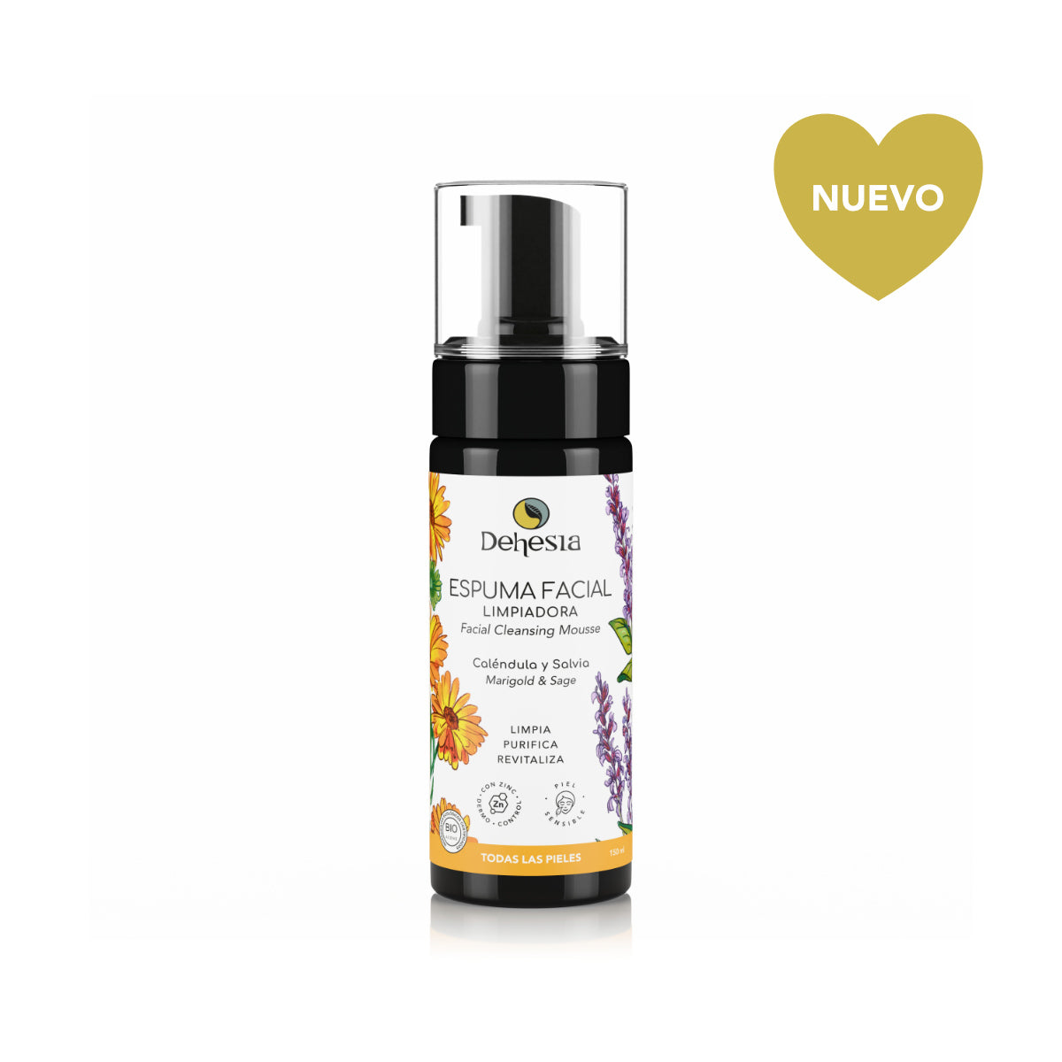 Espuma Limpiadora Facial Bio | Limpieza Diaria Pieles Sensibles 150ml_0