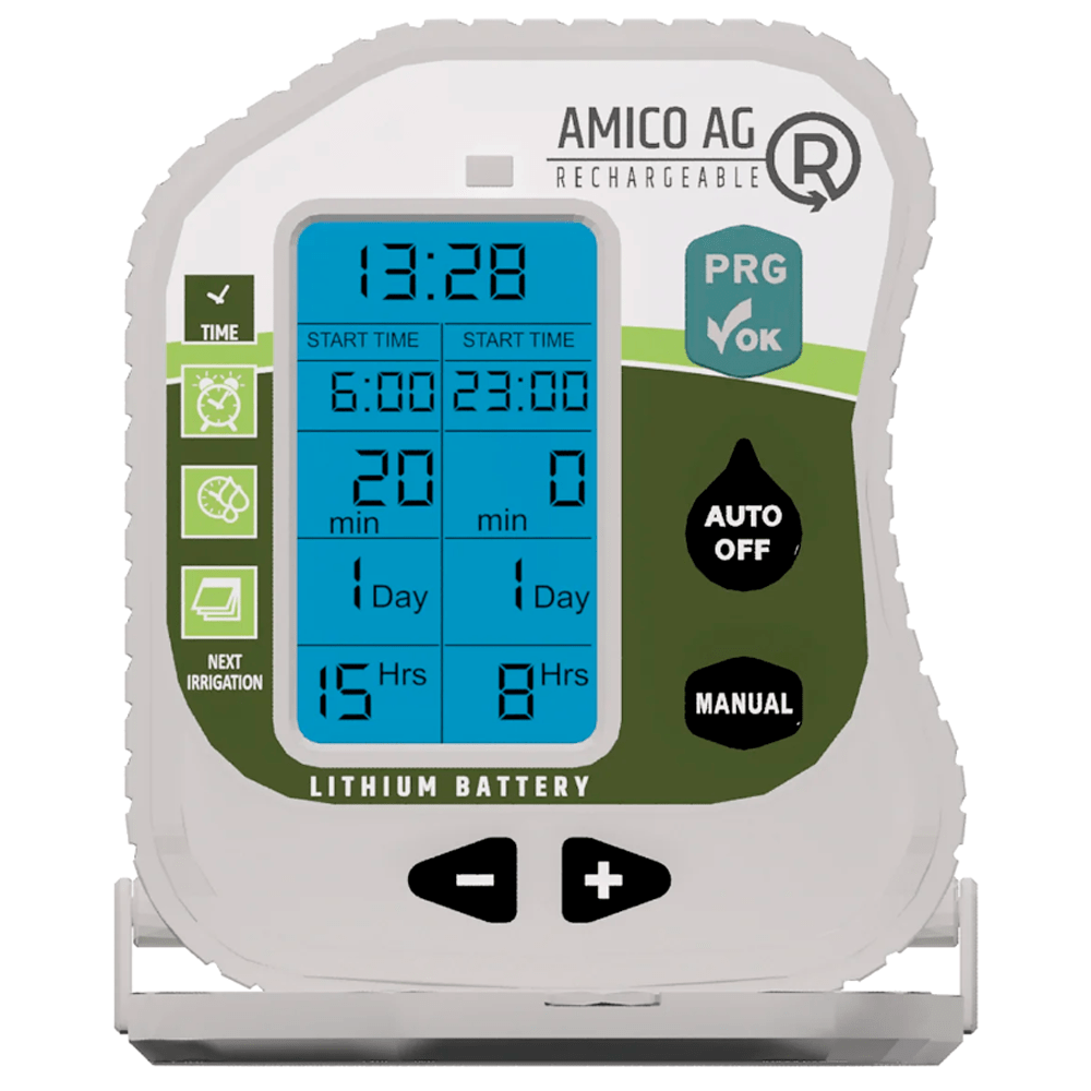 Programador De Riego A Pilas Rain Amico Ag R. Adecuado Para Pequeños Huertos E Invernaderos - 1 Zona